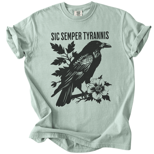 Sic Semper Tyrannis Raven Tee - The Rogue Petal Co. - T-Shirt