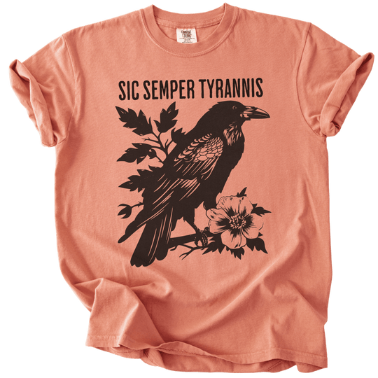Sic Semper Tyrannis Raven Tee - The Rogue Petal Co. - T-Shirt