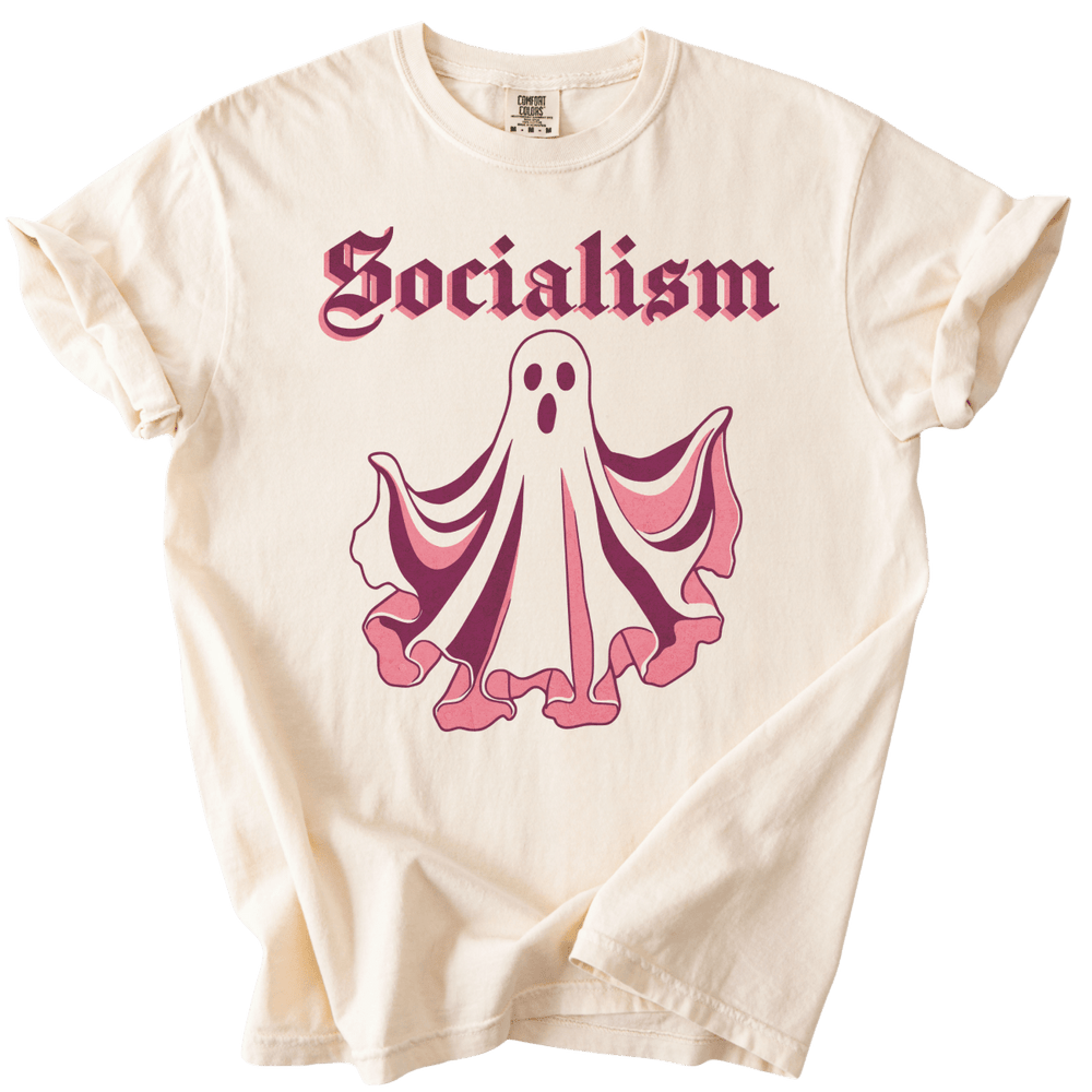 Socialism Ghost Tee - The Rogue Petal Co. - T-Shirt