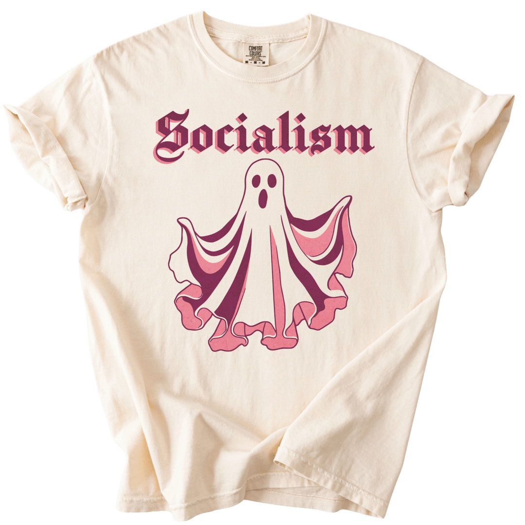 Socialism Ghost Tee - The Rogue Petal Co. - T-Shirt