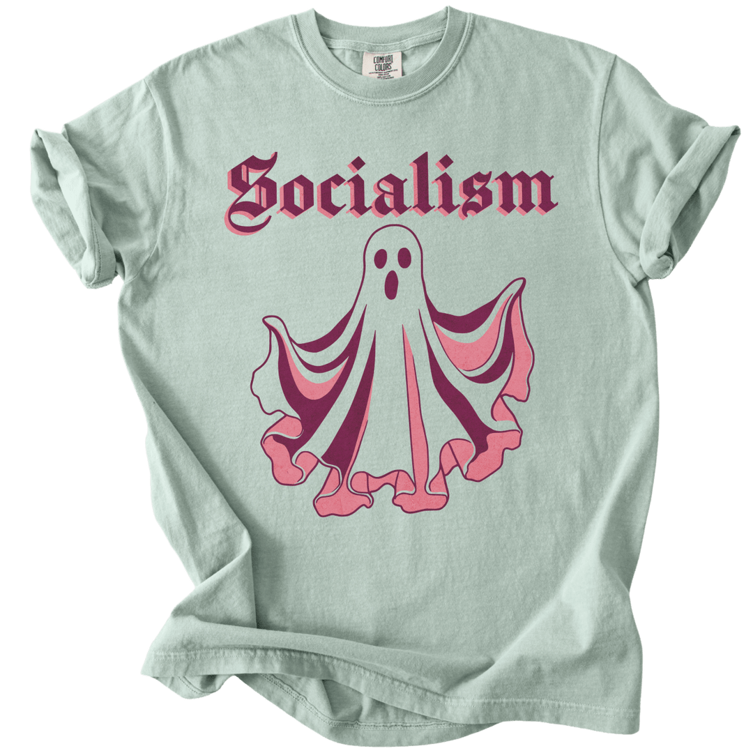 Socialism Ghost Tee - The Rogue Petal Co. - T-Shirt