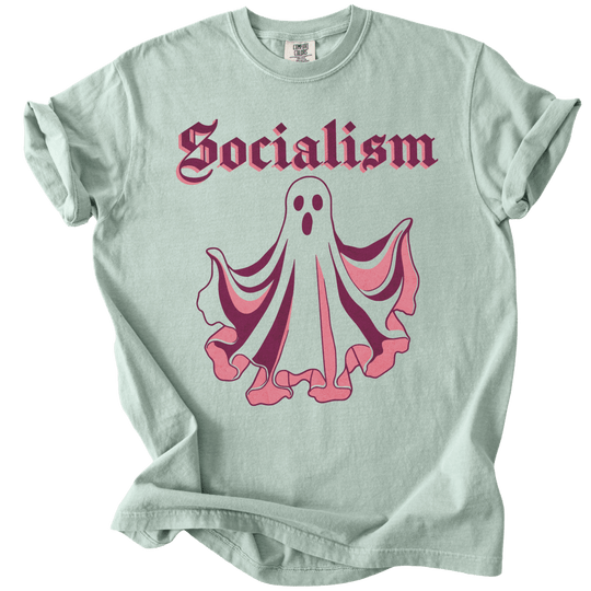 Socialism Ghost Tee - The Rogue Petal Co. - T-Shirt