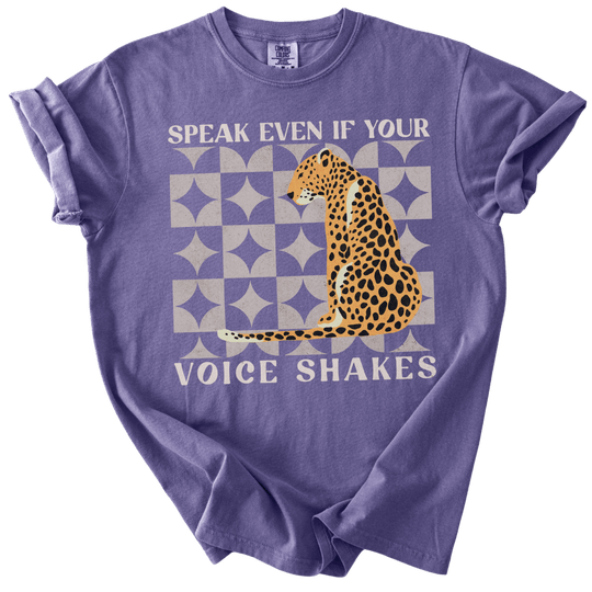 Speak Even if Your Voice Shakes Tee - The Rogue Petal Co. - T-Shirt