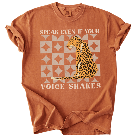 Speak Even if Your Voice Shakes Tee - The Rogue Petal Co. - T-Shirt