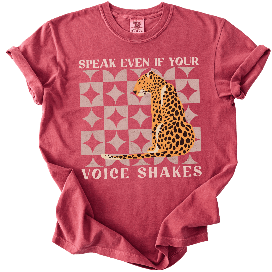 Speak Even if Your Voice Shakes Tee - The Rogue Petal Co. - T-Shirt
