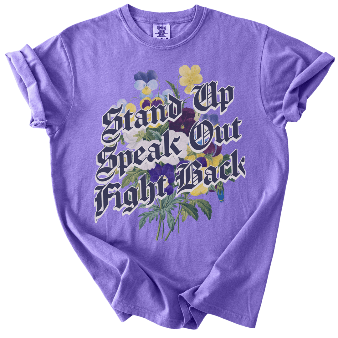 Stand Up Speak Out Fight Back Tee - The Rogue Petal Co. - T-Shirt