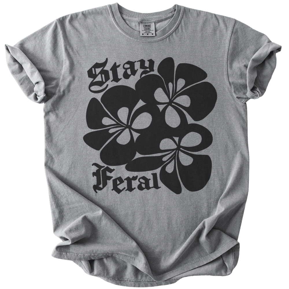Stay Feral Retro Tee - The Rogue Petal Co. - T-Shirt