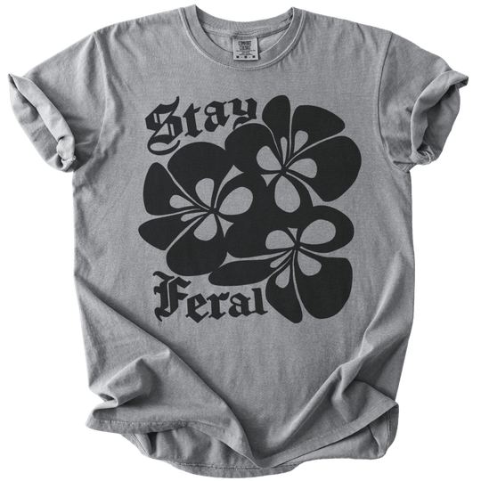 Stay Feral Retro Tee - The Rogue Petal Co. - T-Shirt