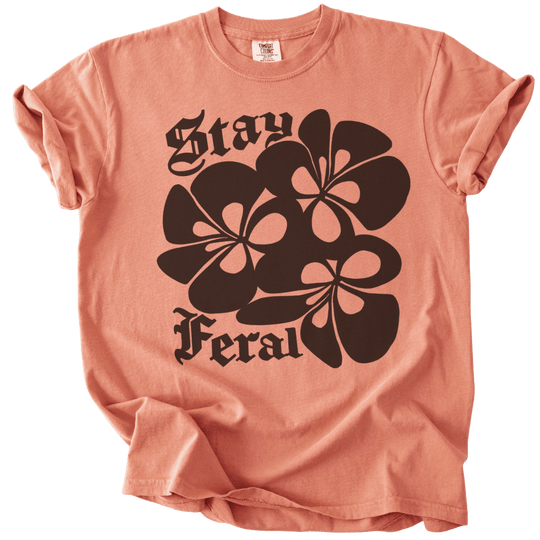 Stay Feral Retro Tee - The Rogue Petal Co. - T-Shirt