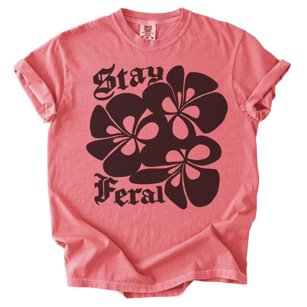 Stay Feral Retro Tee - The Rogue Petal Co. - T-Shirt