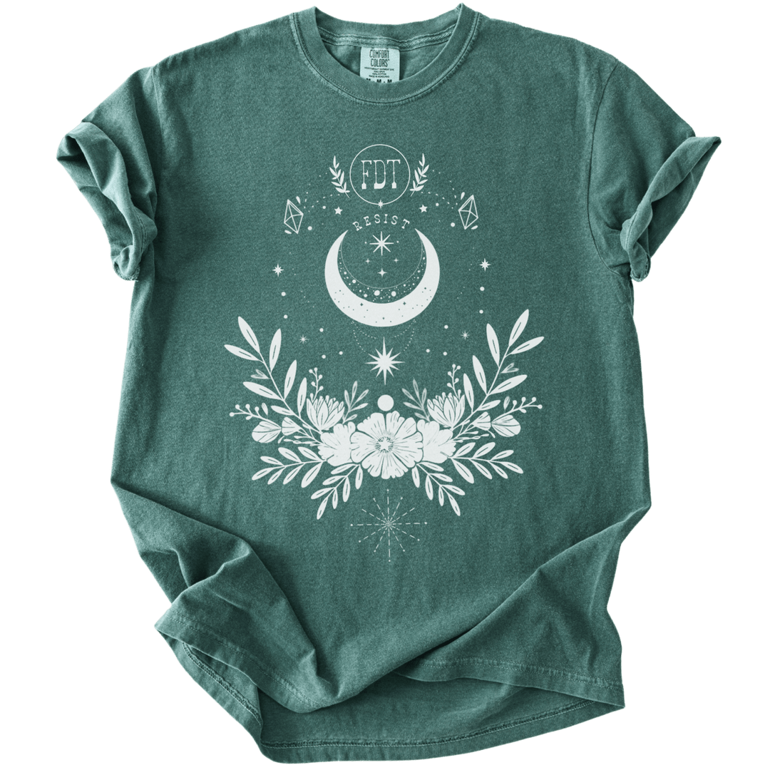 Subtle FDT Resist Boho Moon Tee - The Rogue Petal Co. - T-Shirt
