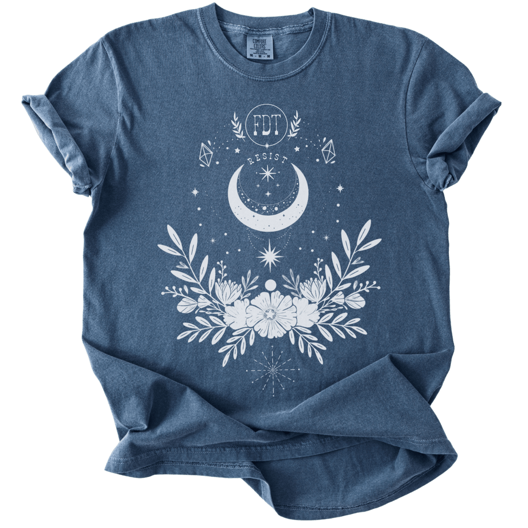 Subtle FDT Resist Boho Moon Tee - The Rogue Petal Co. - T-Shirt