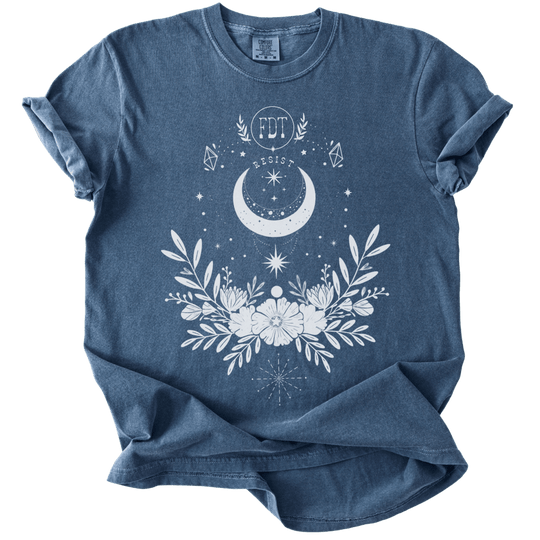Subtle FDT Resist Boho Moon Tee - The Rogue Petal Co. - T-Shirt