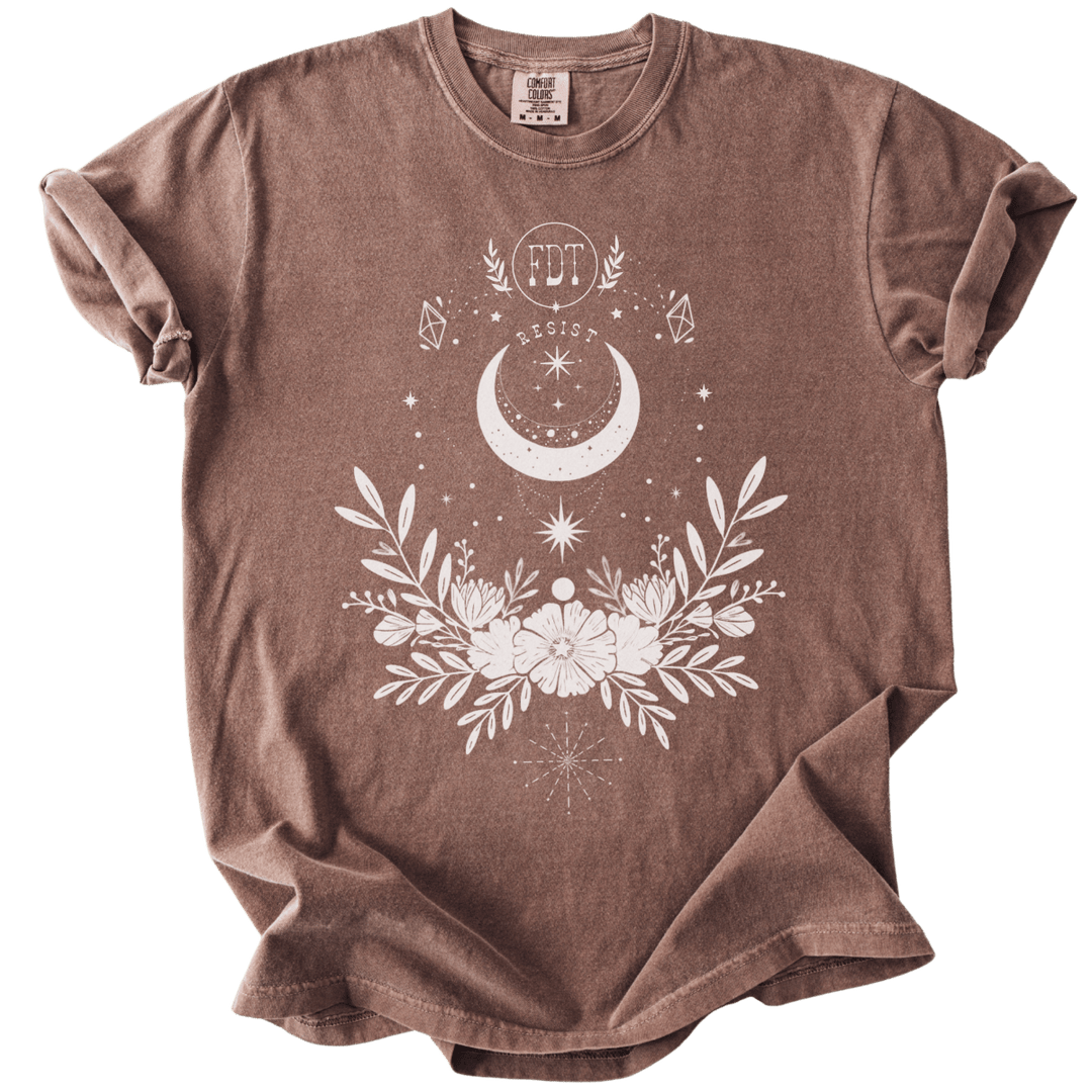 Subtle FDT Resist Boho Moon Tee - The Rogue Petal Co. - T-Shirt