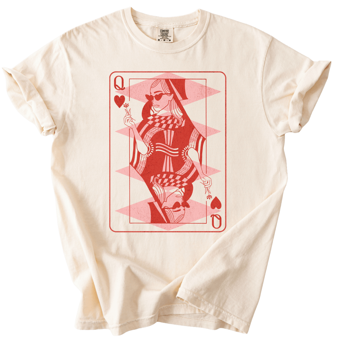 Subtle Fuck Trump Queen of Hearts Tee - The Rogue Petal Co. - T-Shirt