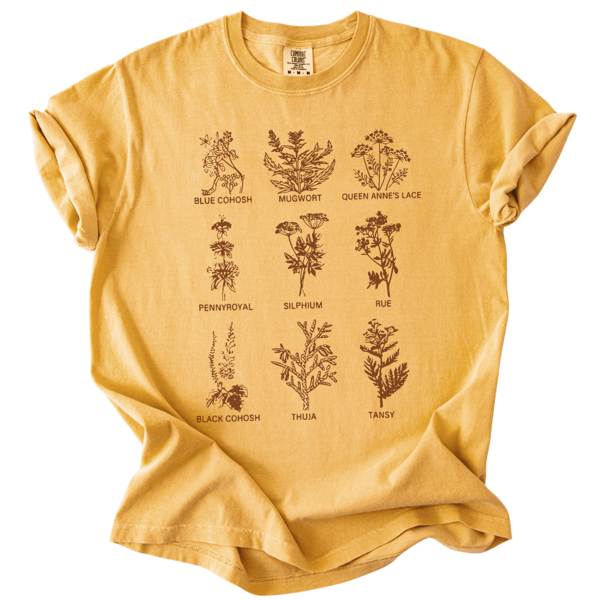 Subtle Pro Choice Abortion Herbs Tee - The Rogue Petal Co. - T-Shirt