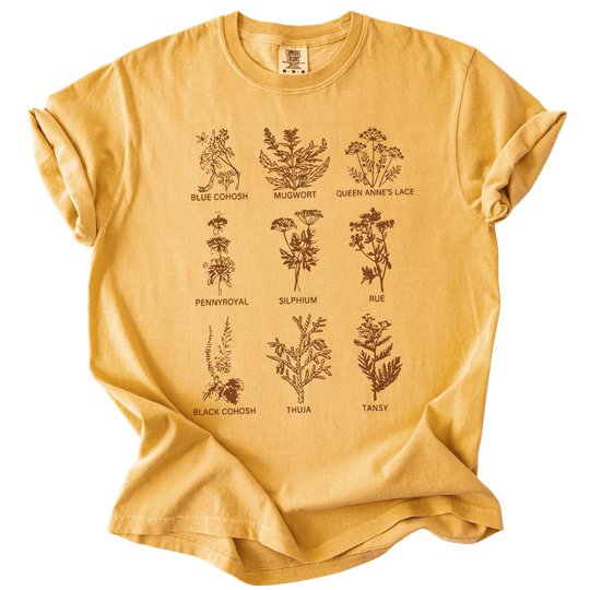 Subtle Pro Choice Abortion Herbs Tee - The Rogue Petal Co. - T-Shirt