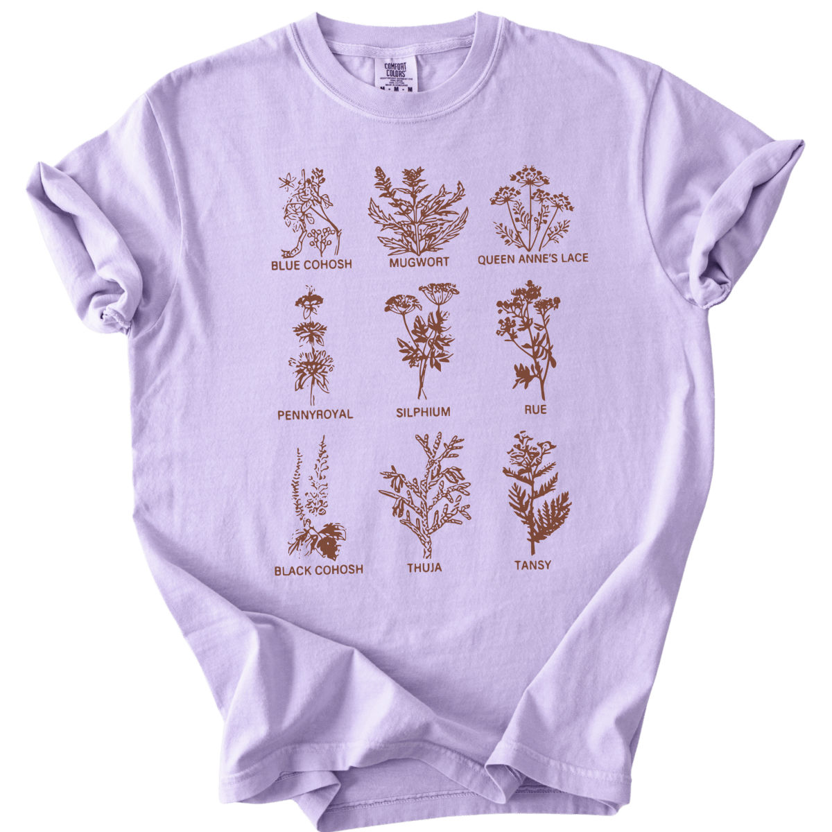 Subtle Pro Choice Abortion Herbs Tee - The Rogue Petal Co. - T-Shirt