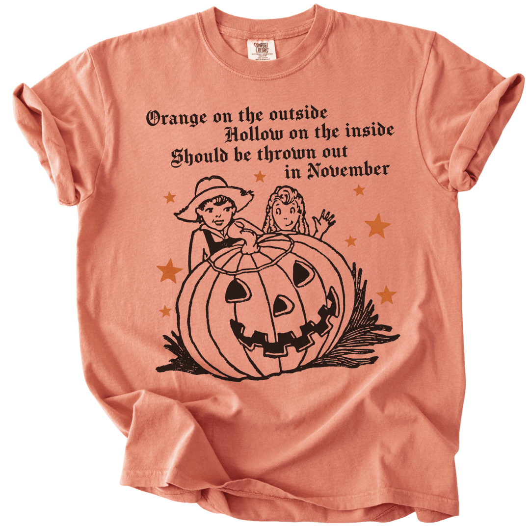 Subtle Trump Pumpkin Orange on The Outside Tee - The Rogue Petal Co. - T-Shirt