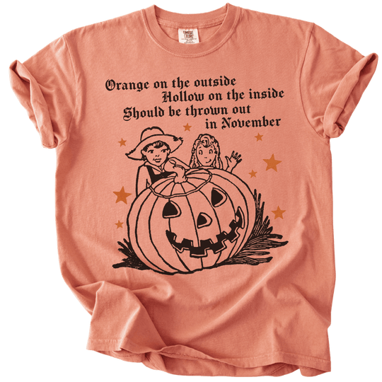 Subtle Trump Pumpkin Orange on The Outside Tee - The Rogue Petal Co. - T-Shirt