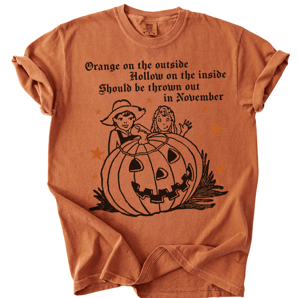 Subtle Trump Pumpkin Orange on The Outside Tee - The Rogue Petal Co. - T-Shirt