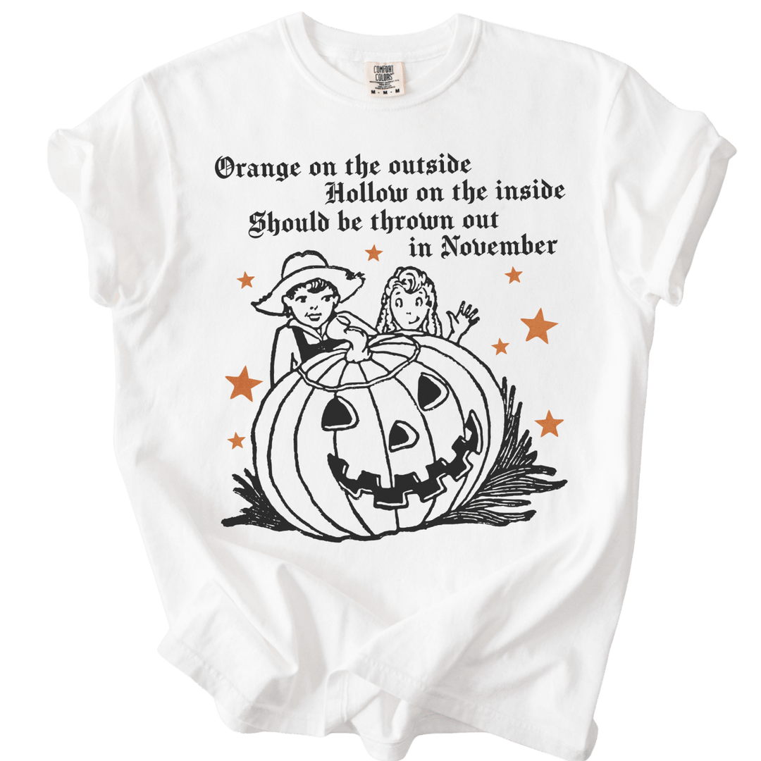Subtle Trump Pumpkin Orange on The Outside Tee - The Rogue Petal Co. - T-Shirt