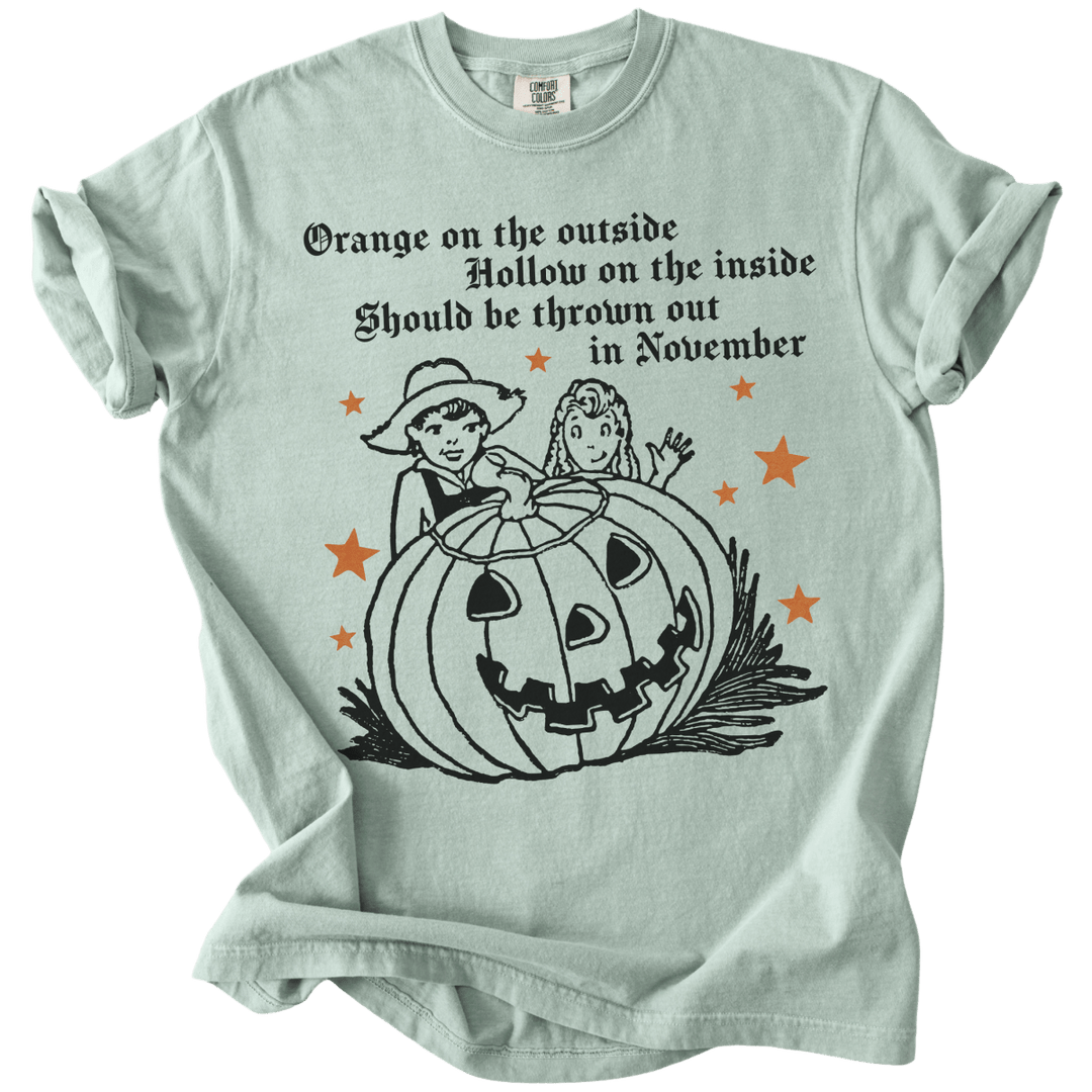 Subtle Trump Pumpkin Orange on The Outside Tee - The Rogue Petal Co. - T-Shirt