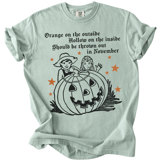 Subtle Trump Pumpkin Orange on The Outside Tee - The Rogue Petal Co. - T-Shirt