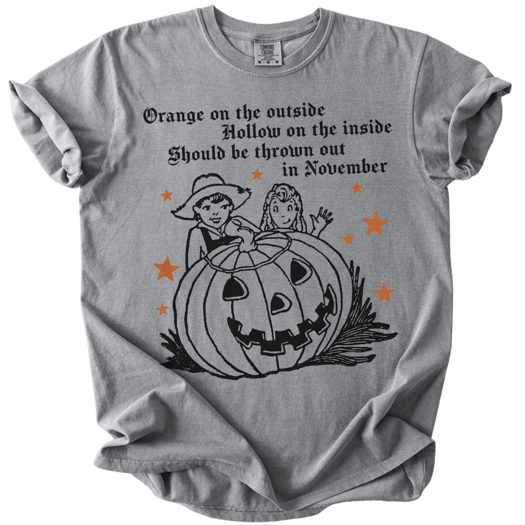 Subtle Trump Pumpkin Orange on The Outside Tee - The Rogue Petal Co. - T-Shirt