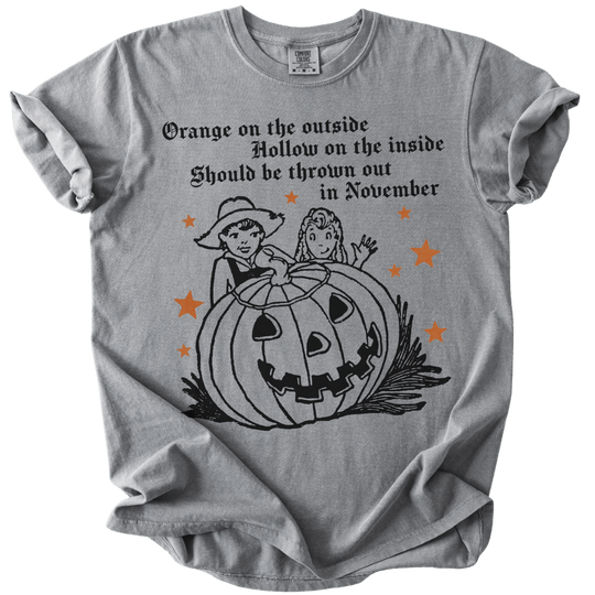 Subtle Trump Pumpkin Orange on The Outside Tee - The Rogue Petal Co. - T-Shirt