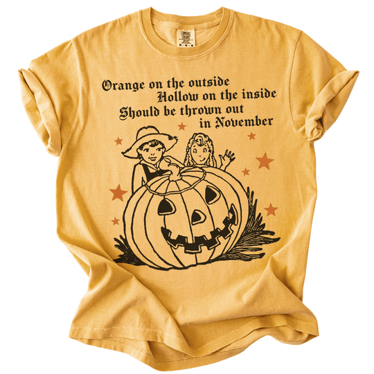 Subtle Trump Pumpkin Orange on The Outside Tee - The Rogue Petal Co. - T-Shirt