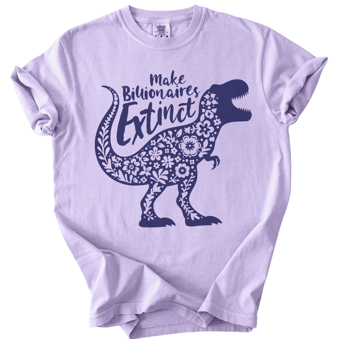 T-Rex Make Billionaires Extinct Tee - The Rogue Petal Co. - T-Shirt