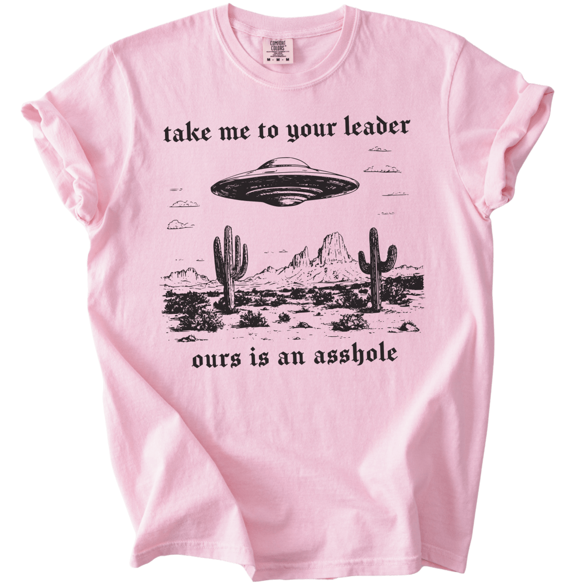 Take Me To Your Leader UFO Ours is an Asshole Tee - The Rogue Petal Co. - T-Shirt