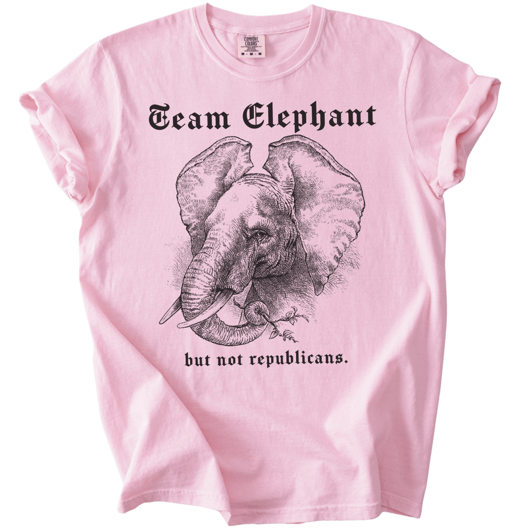 Team Elephant But Not Republicans Tee - The Rogue Petal Co. - T-Shirt