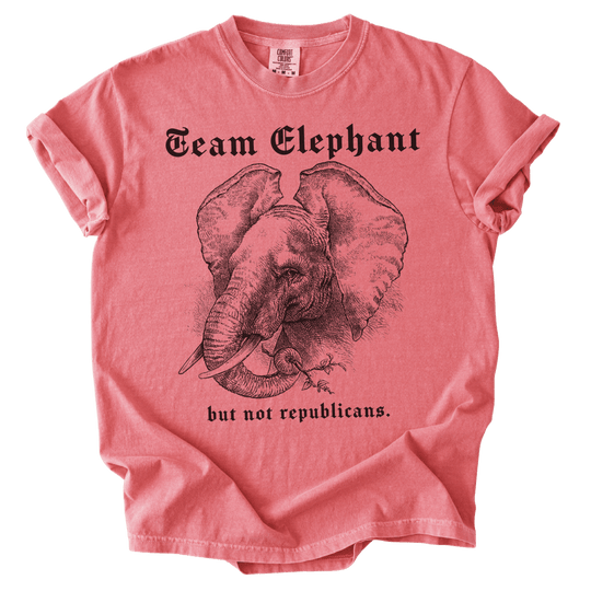 Team Elephant But Not Republicans Tee - The Rogue Petal Co. - T-Shirt