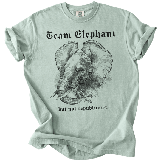 Team Elephant But Not Republicans Tee - The Rogue Petal Co. - T-Shirt