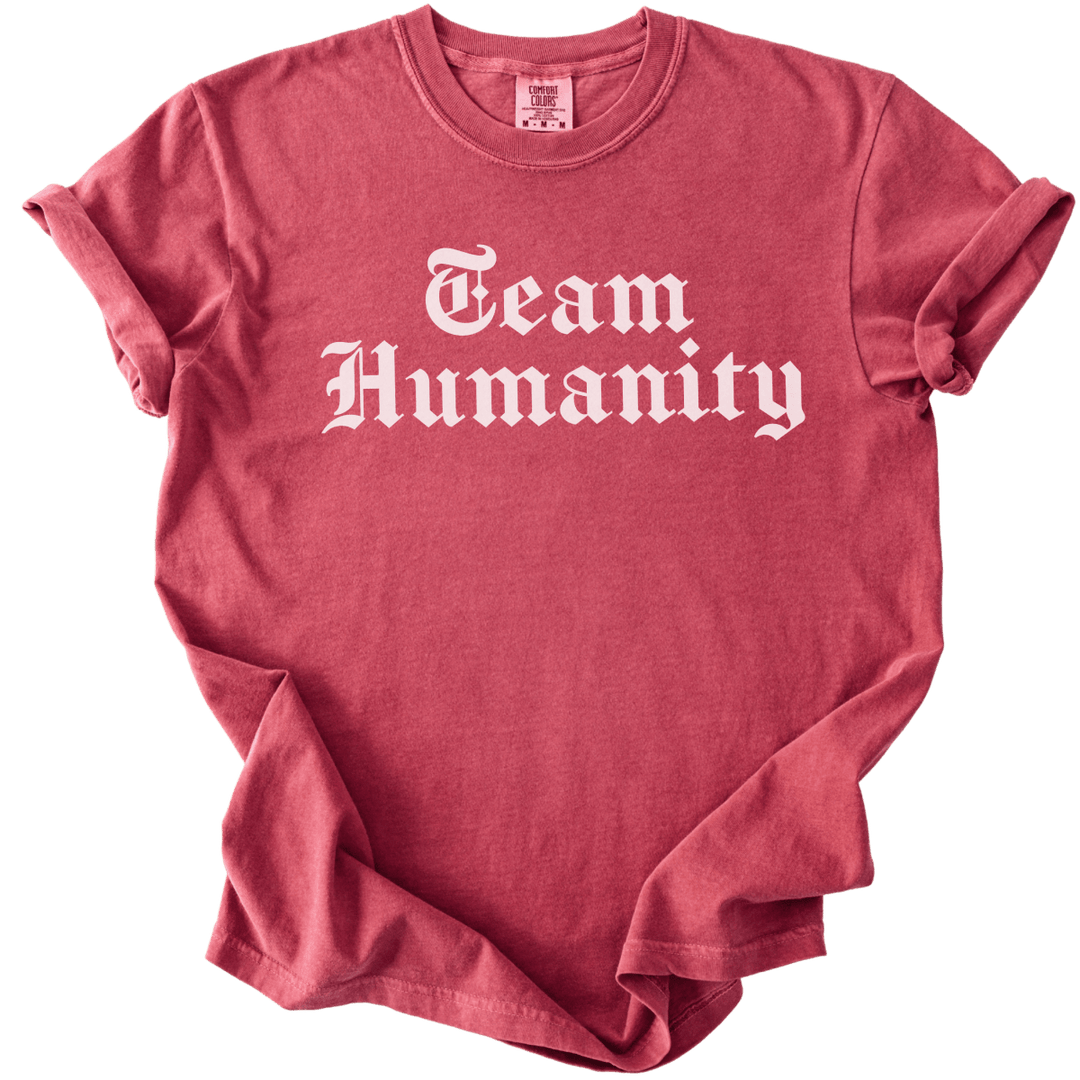 Team Humanity Blackletter Tee - The Rogue Petal Co. - T-Shirt