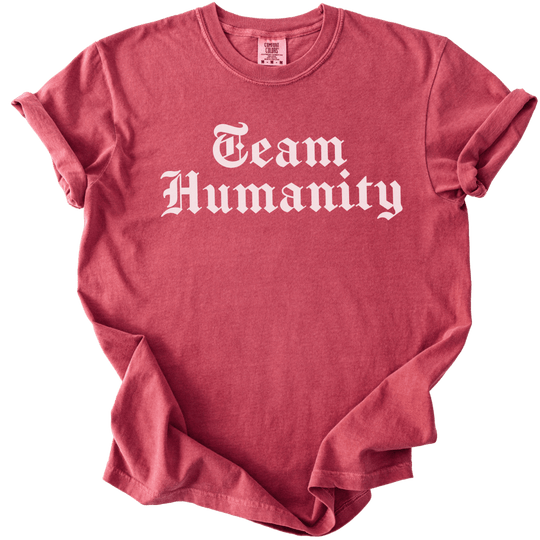 Team Humanity Blackletter Tee - The Rogue Petal Co. - T-Shirt
