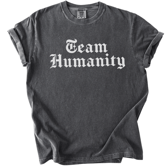 Team Humanity Blackletter Tee - The Rogue Petal Co. - T-Shirt