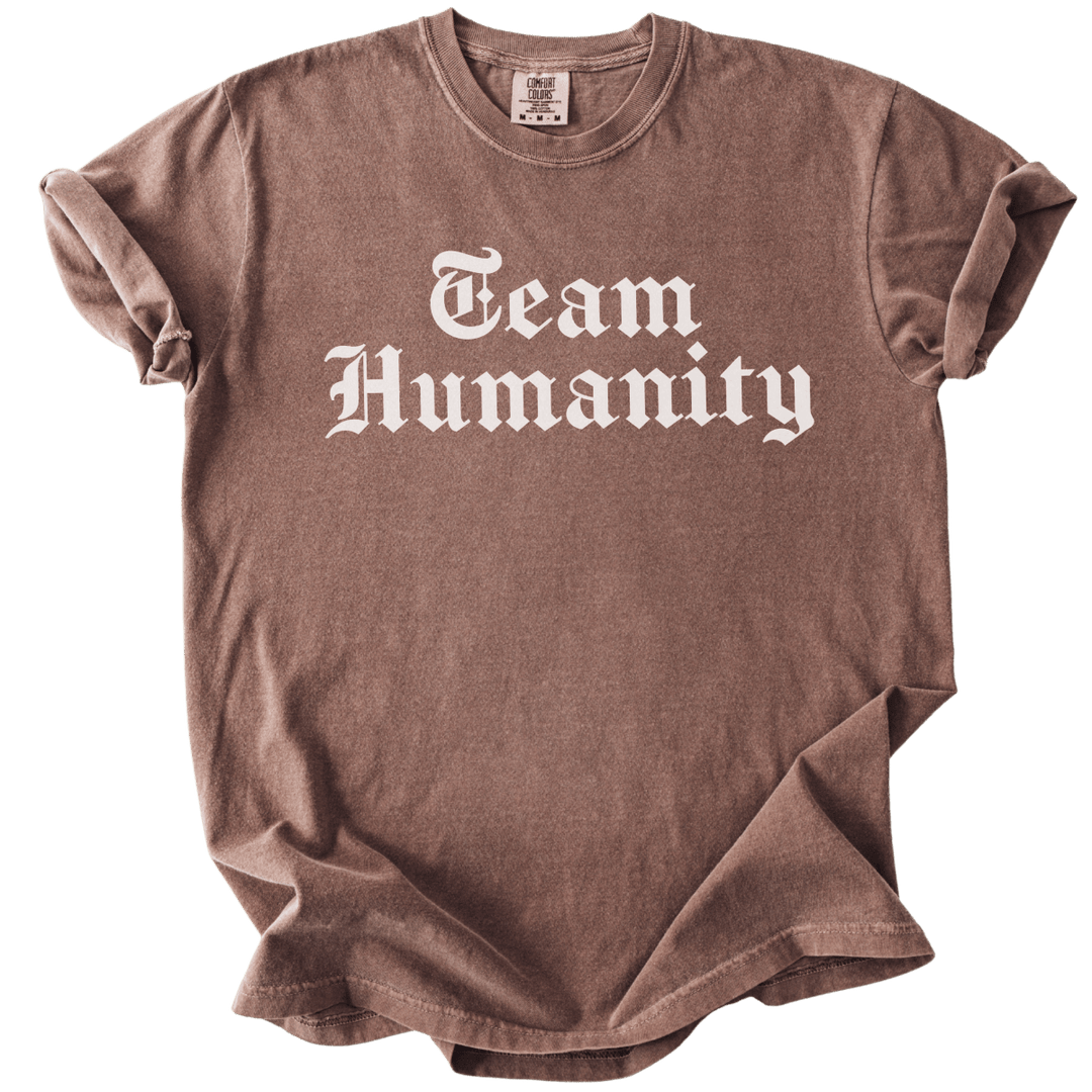 Team Humanity Blackletter Tee - The Rogue Petal Co. - T-Shirt