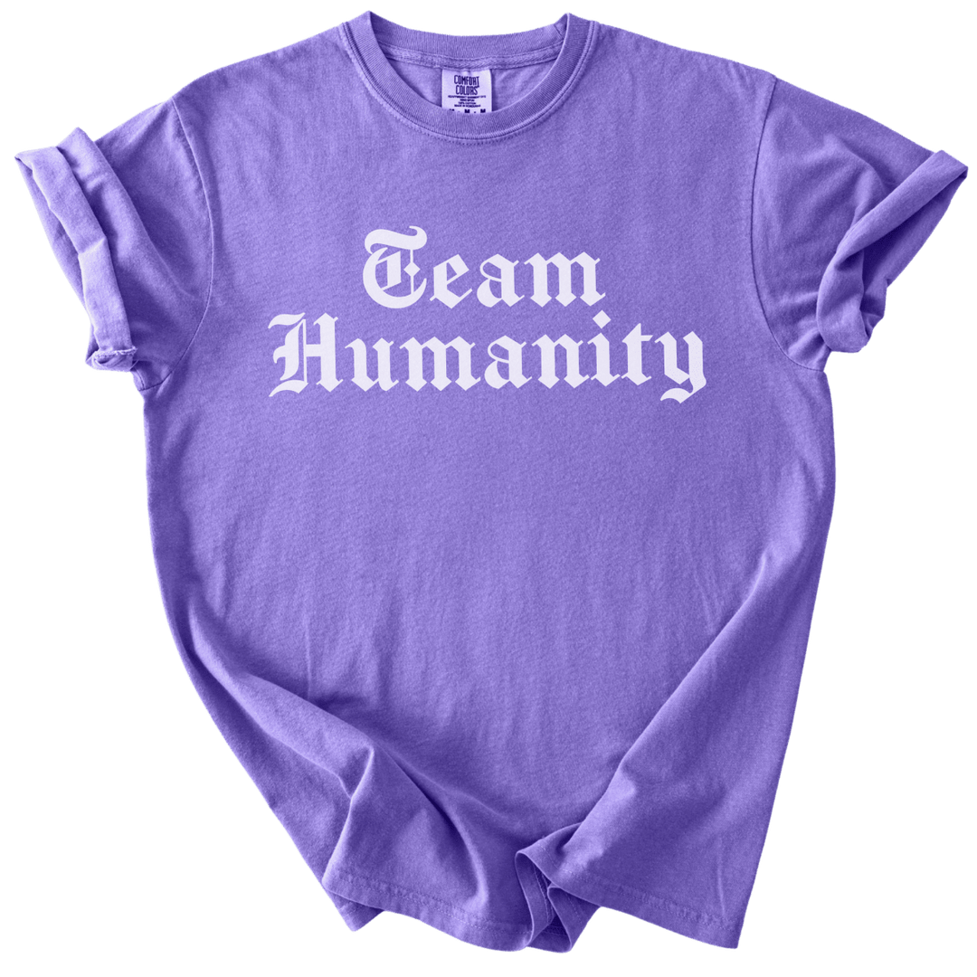 Team Humanity Blackletter Tee - The Rogue Petal Co. - T-Shirt