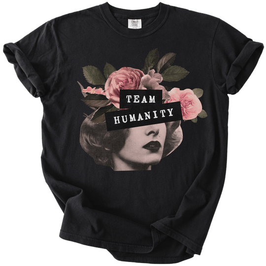 Team Humanity Collage Tee - The Rogue Petal Co. - T-Shirt