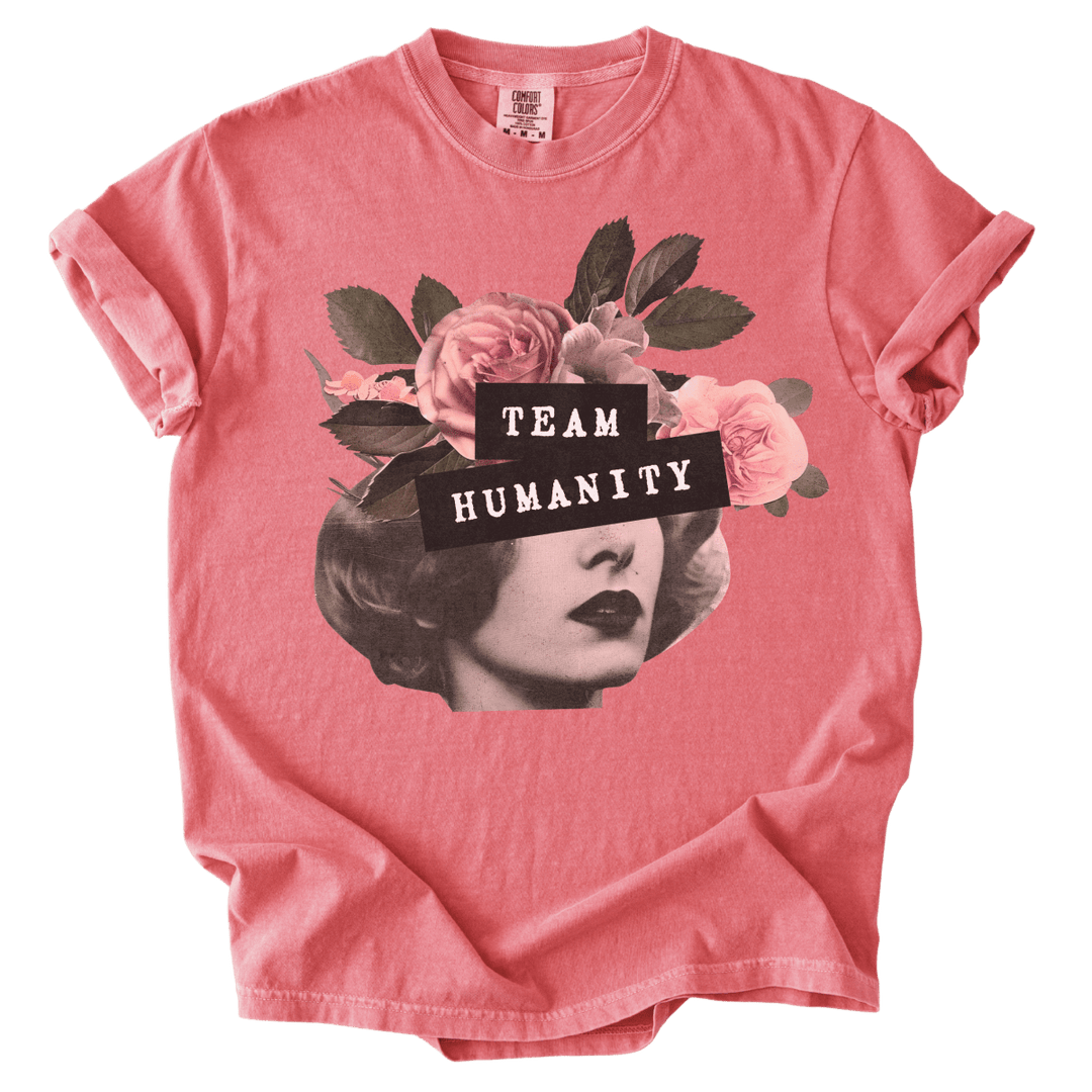 Team Humanity Collage Tee - The Rogue Petal Co. - T-Shirt