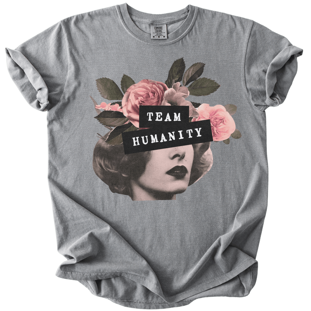 Team Humanity Collage Tee - The Rogue Petal Co. - T-Shirt