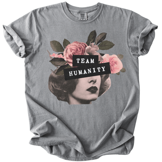 Team Humanity Collage Tee - The Rogue Petal Co. - T-Shirt