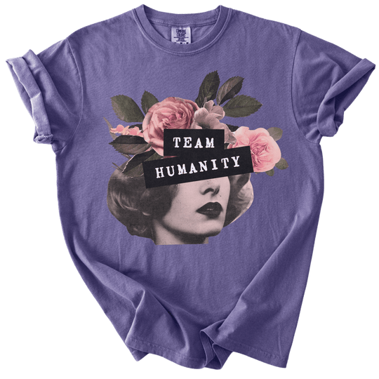 Team Humanity Collage Tee - The Rogue Petal Co. - T-Shirt