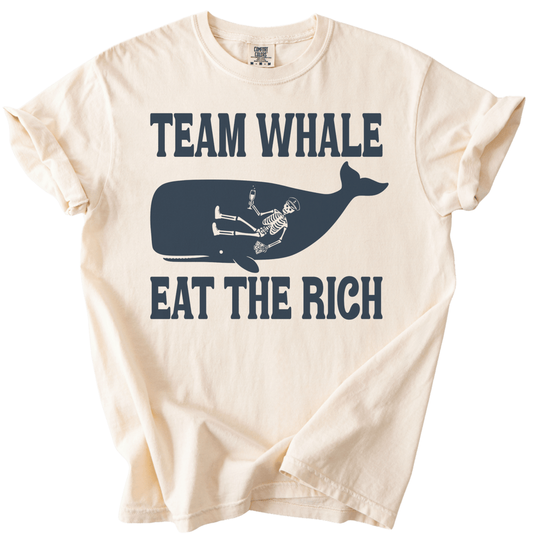 Team Whale Eat The Rich Tee - The Rogue Petal Co. - T-Shirt