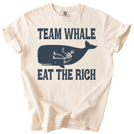 Team Whale Eat The Rich Tee - The Rogue Petal Co. - T-Shirt