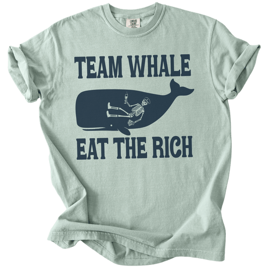 Team Whale Eat The Rich Tee - The Rogue Petal Co. - T-Shirt