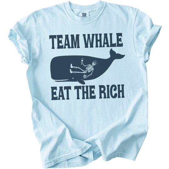 Team Whale Eat The Rich Tee - The Rogue Petal Co. - T-Shirt